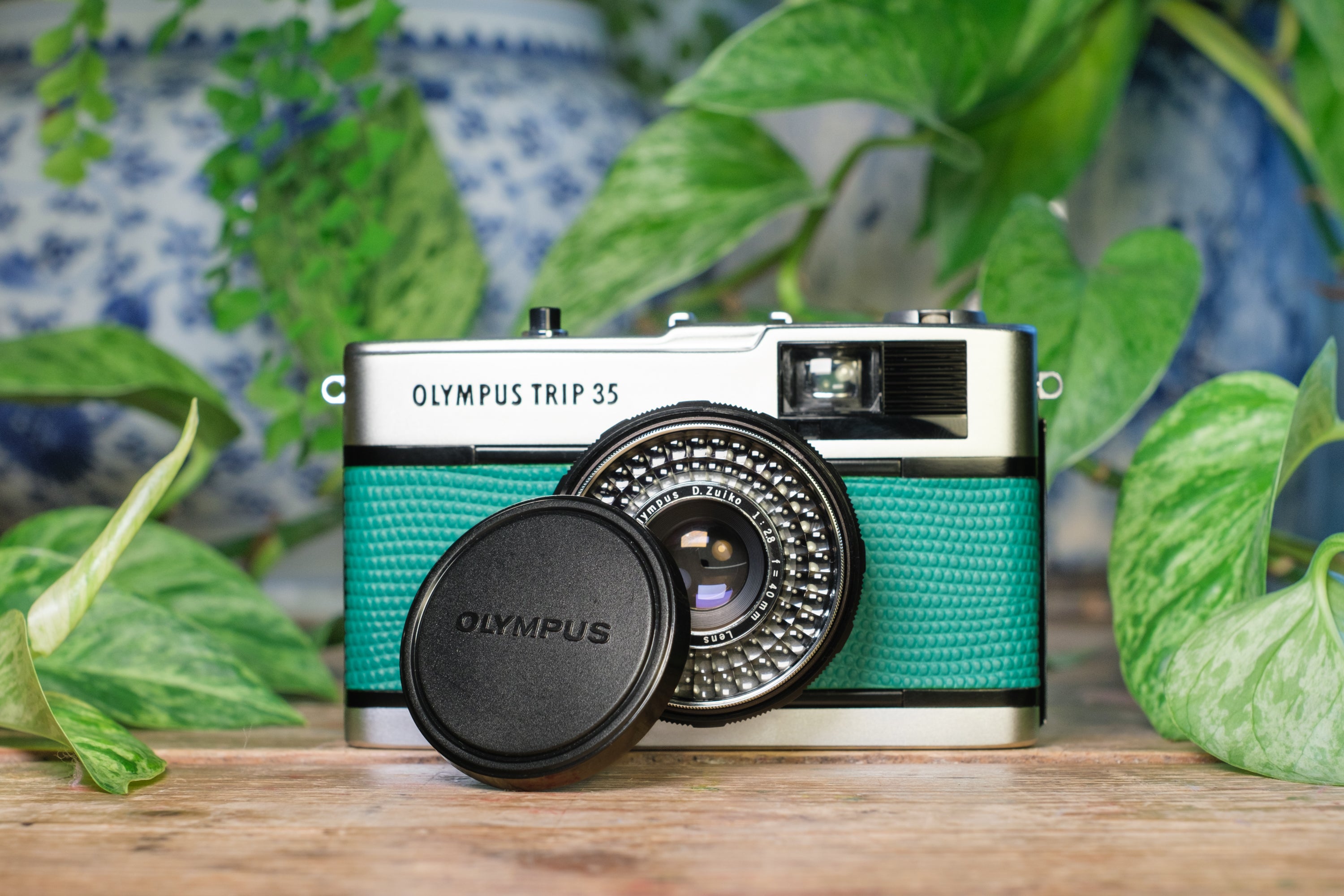 Olympus Trip 35 Vintage 35mm Film Camera - Teal Green | Lovingly Refurbished and Fully Tested