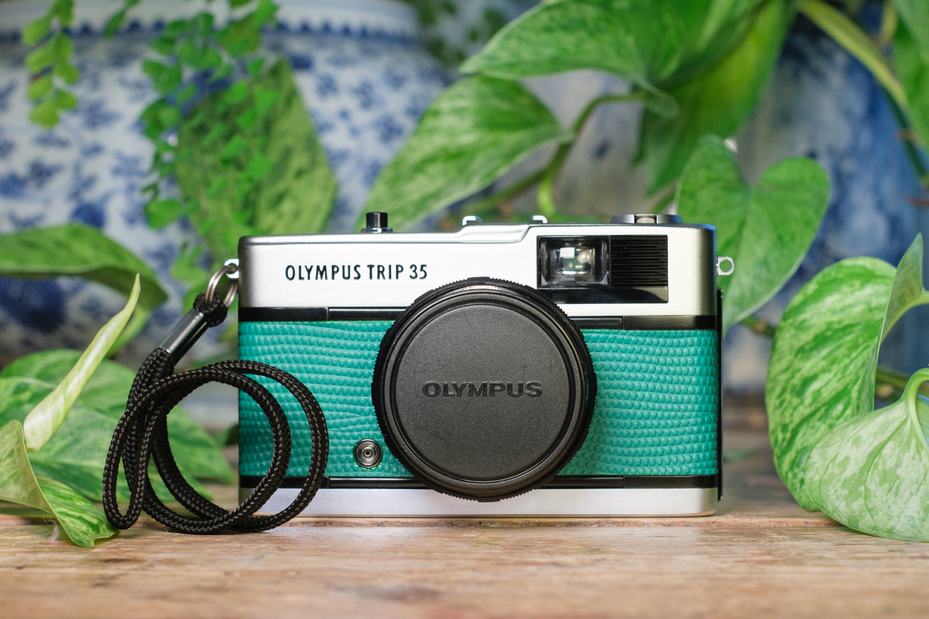 Olympus Trip 35 Vintage 35mm Film Camera - Teal Green | Lovingly Refurbished and Fully Tested