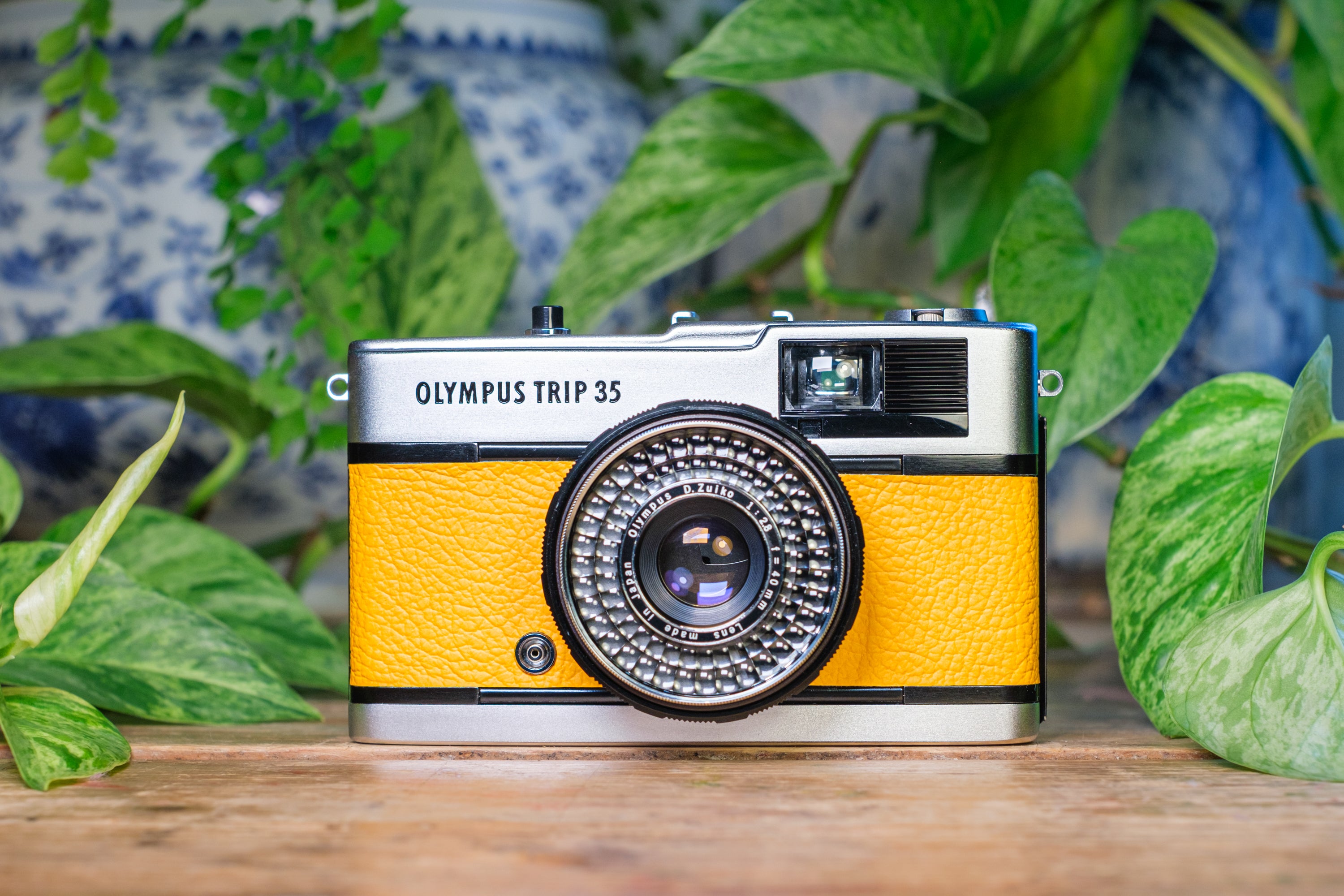 Olympus Trip 35 Vintage 35mm Film Camera - Golden Yellow | Lovingly Refurbished and Fully Tested