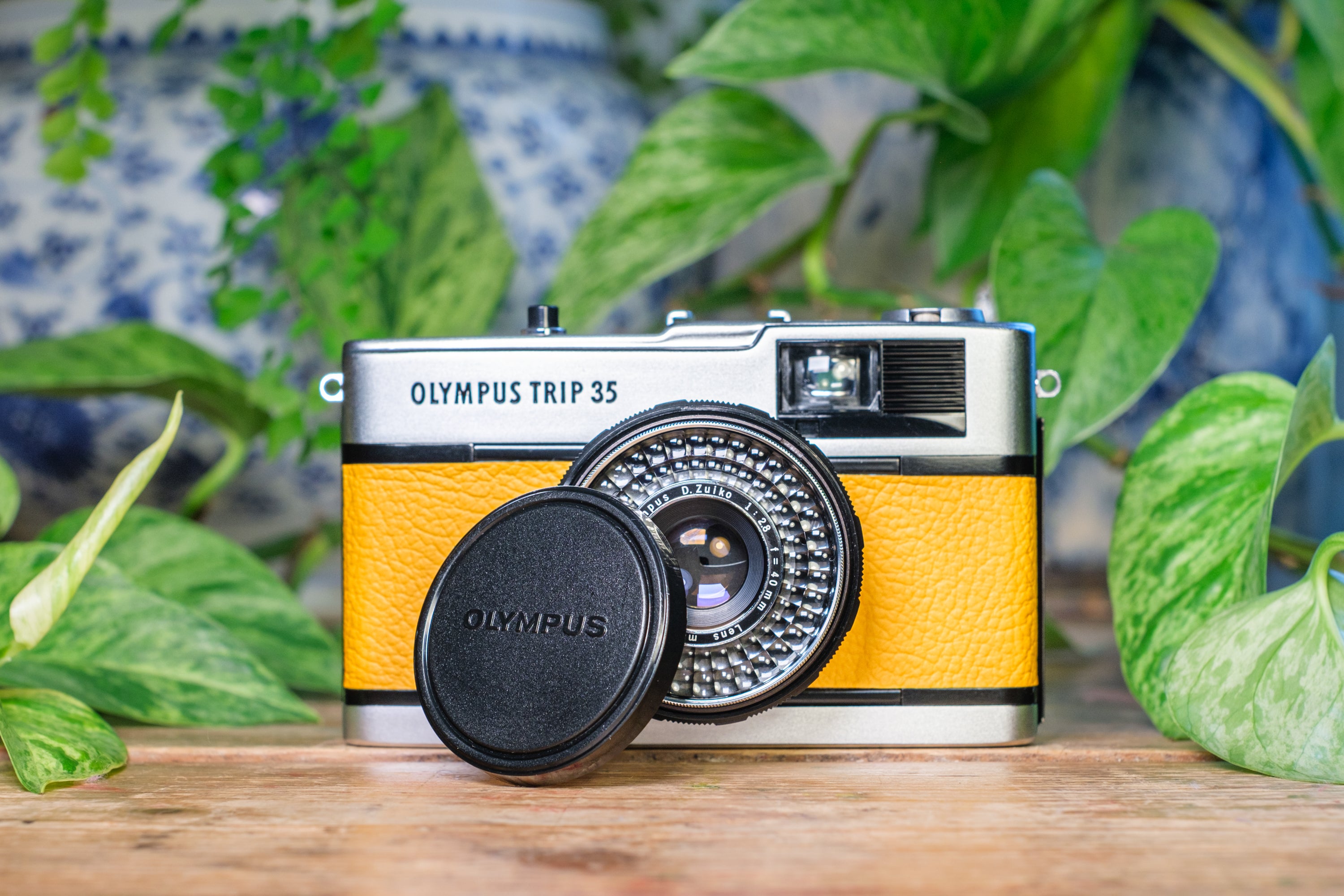 Olympus Trip 35 Vintage 35mm Film Camera - Golden Yellow | Lovingly Refurbished and Fully Tested