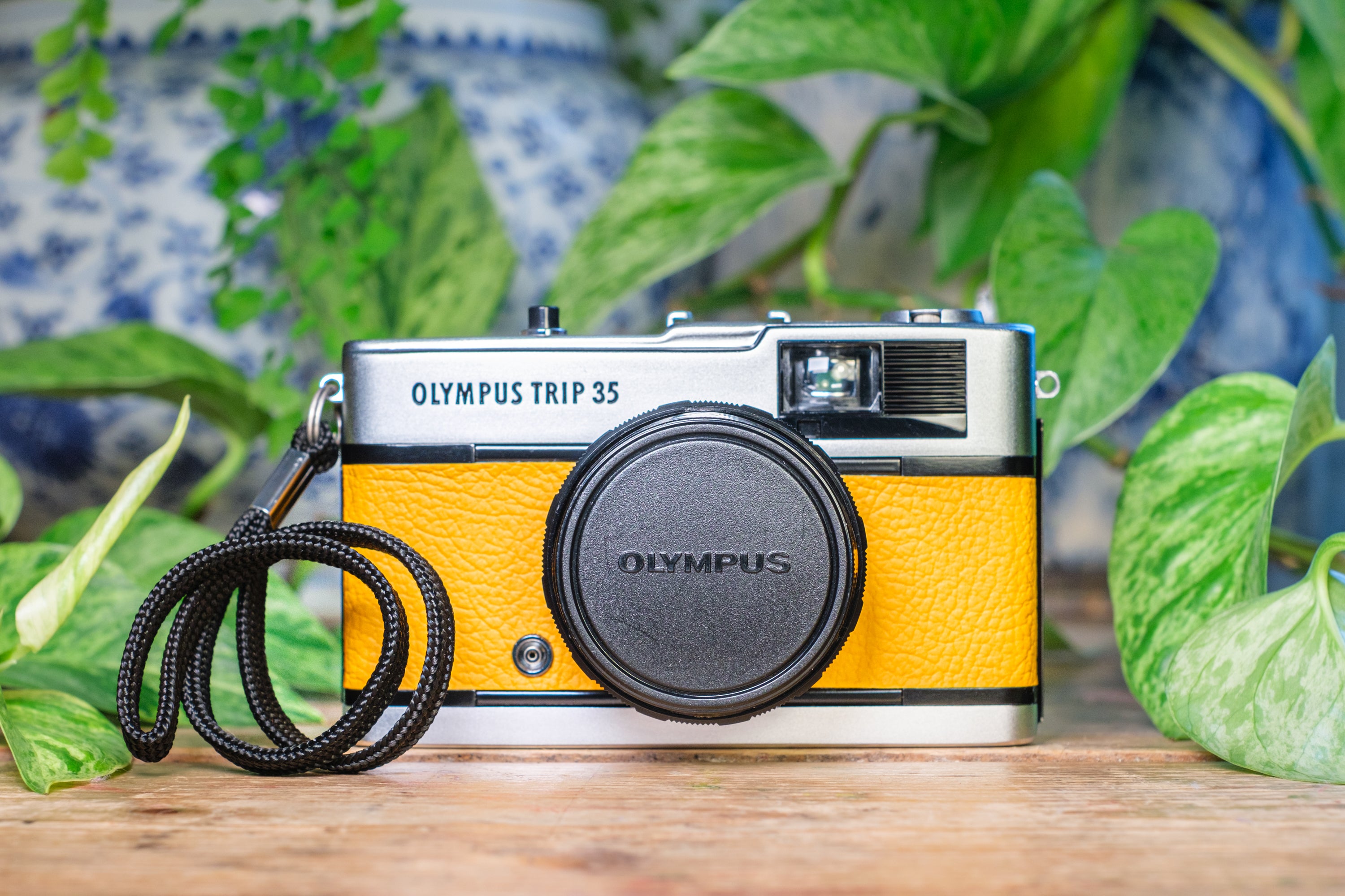 Olympus Trip 35 Vintage 35mm Film Camera - Golden Yellow | Lovingly Refurbished and Fully Tested