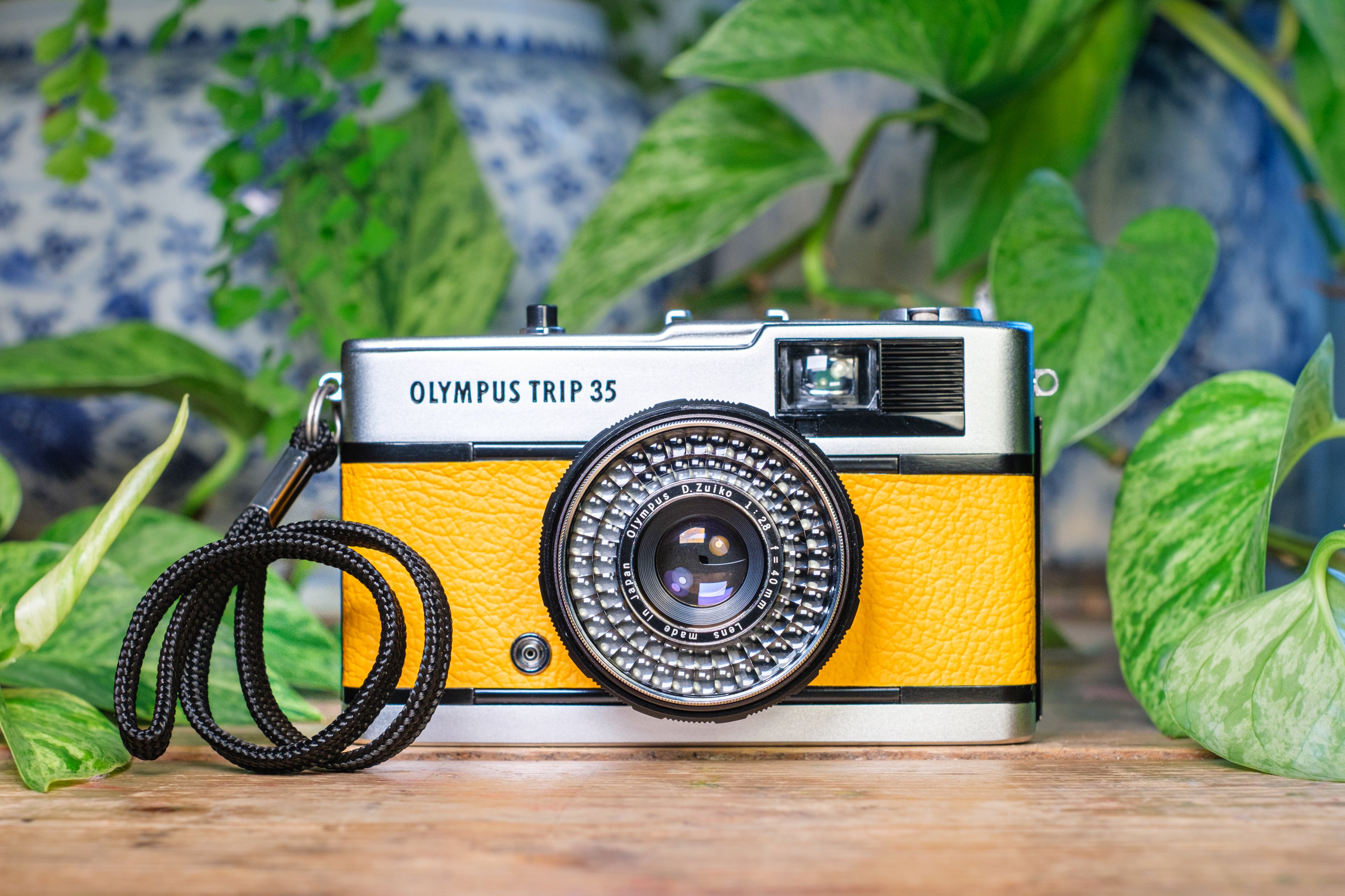 Olympus Trip 35 Vintage 35mm Film Camera - Golden Yellow | Lovingly Refurbished and Fully Tested