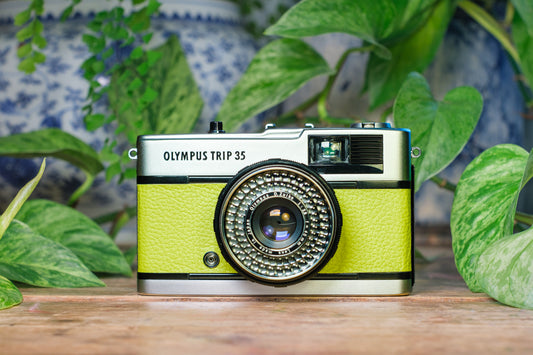 Olympus Trip 35 Vintage 35mm Film Camera - Lime Green | Tested & Fully Refurbished | 100 Day Guarantee