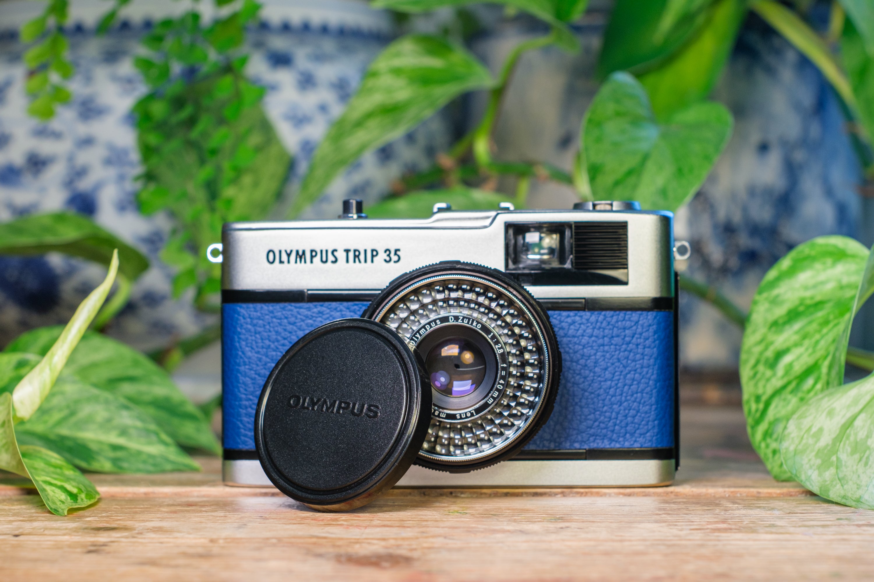 Olympus Trip 35 Vintage 35mm Film Camera - Royal Blue | Lovingly Refurbished and Fully Tested