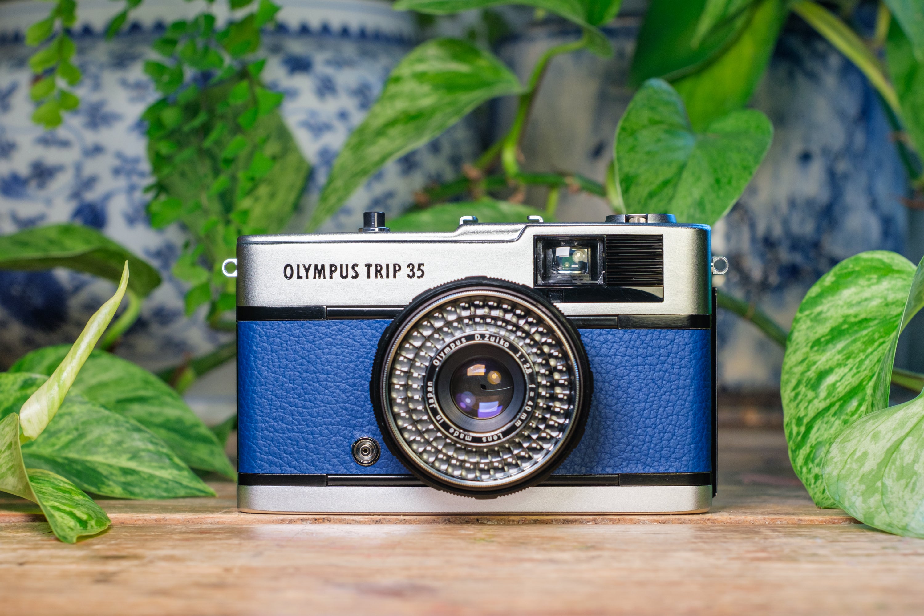 Olympus Trip 35 Vintage 35mm Film Camera - Royal Blue | Lovingly Refurbished and Fully Tested