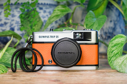 Olympus Trip 35 Vintage 35mm Film Camera - Burnt Orange | Tested & Fully Refurbished | 100 Day Guarantee