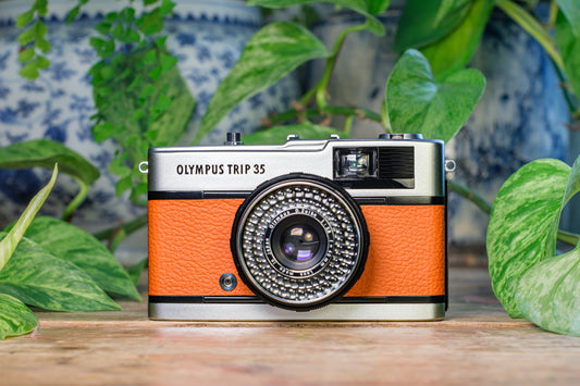 Olympus Trip 35 Vintage 35mm Film Camera - Burnt Orange | Tested & Fully Refurbished | 100 Day Guarantee