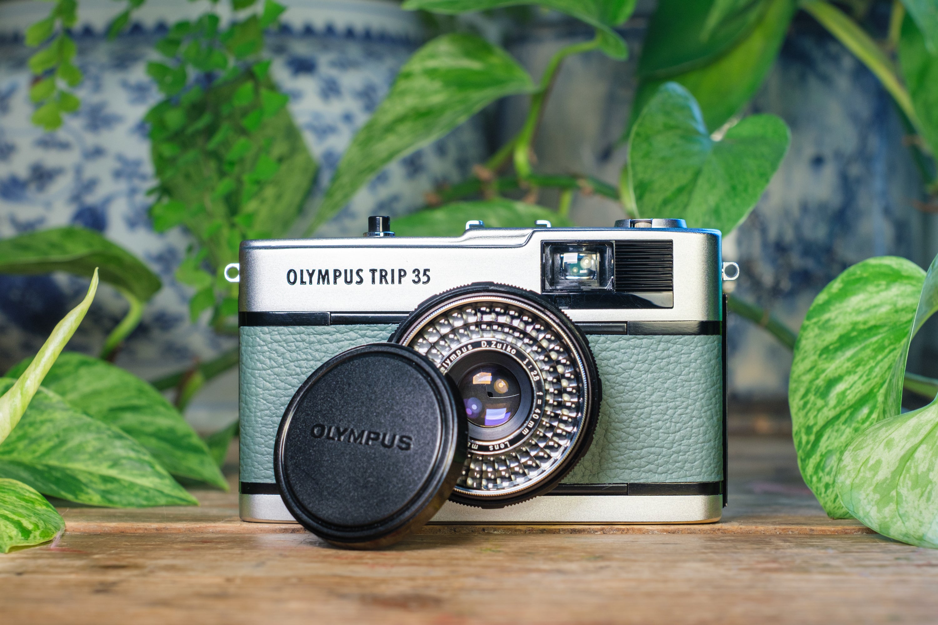 Olympus Trip 35 Vintage 35mm Film Camera - Forest Slate Green | Lovingly Refurbished and Fully Tested