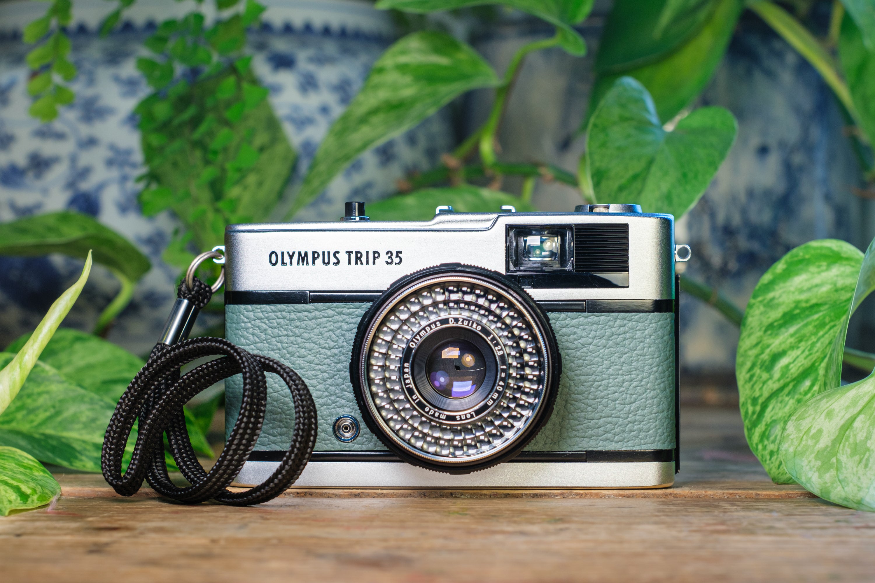 Olympus Trip 35 Vintage 35mm Film Camera - Forest Slate Green | Lovingly Refurbished and Fully Tested